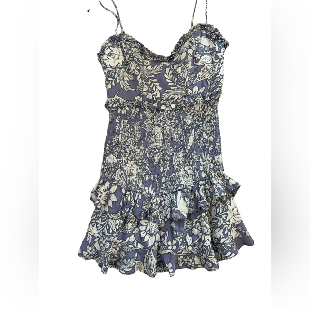 Mika & Gala Women’s Purple & White‎ Mini Dress Size 8 (NWT)